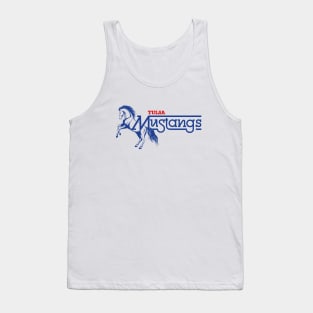 Defunct Tulsa Mustangs AFA Football 1979 Tank Top